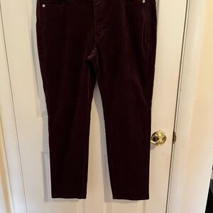 J. Jill corduroy pants. Spiced Wine